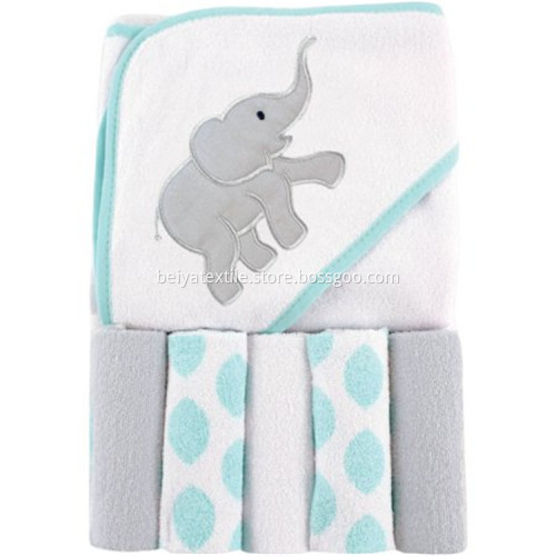 100%Bamboo Organic Kids Bath Towel Baby Hooded Towel